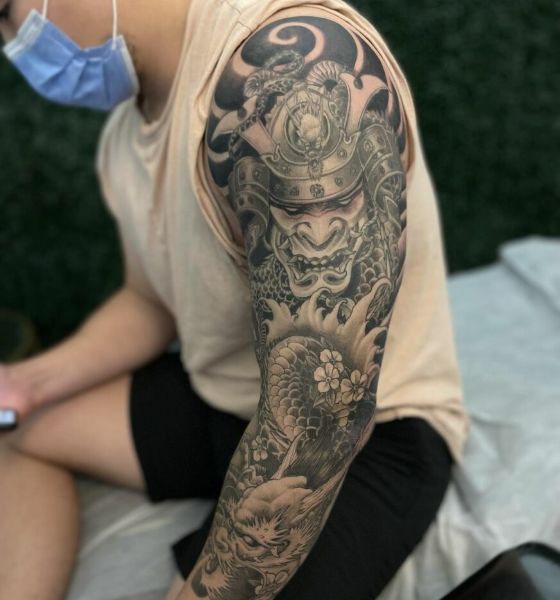 Traditional Japanese Tattoo on Full Sleeve