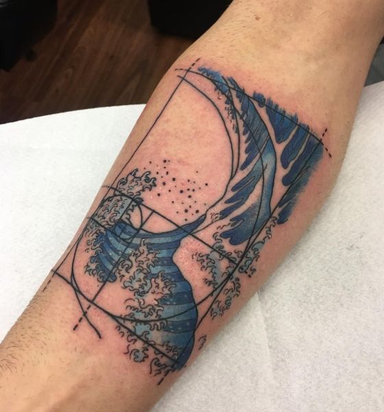 Traditional Japanese Wave Tattoo