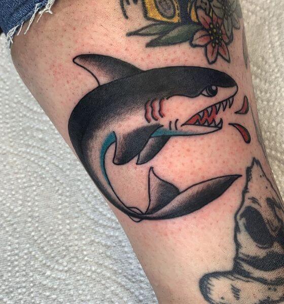 70 Traditional Shark Tattoo Designs For Men  Old School Ideas