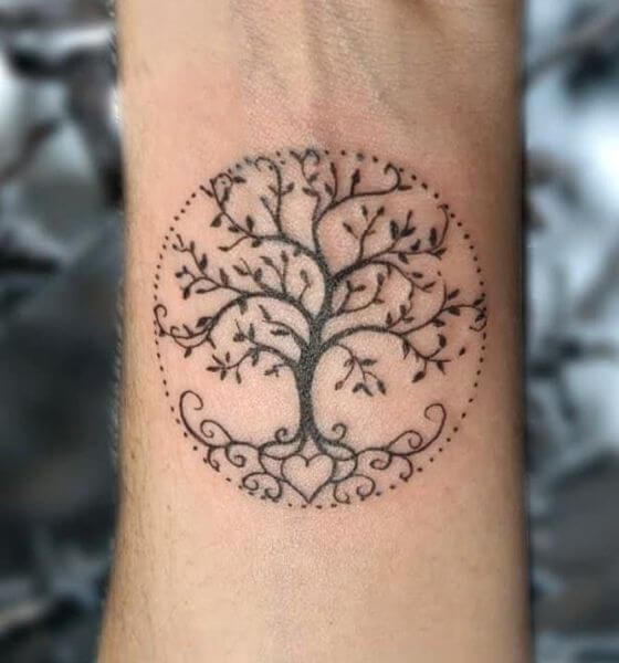 Tree Of Life Tattoo on Wrist