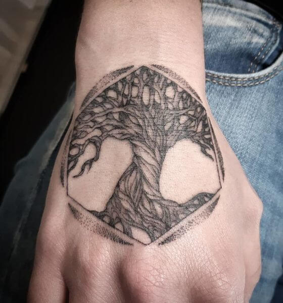 Tree of Life Tattoo on Hand