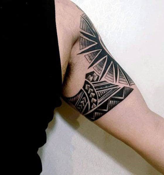 Tribal Tattoo Design on Inner Bicep
