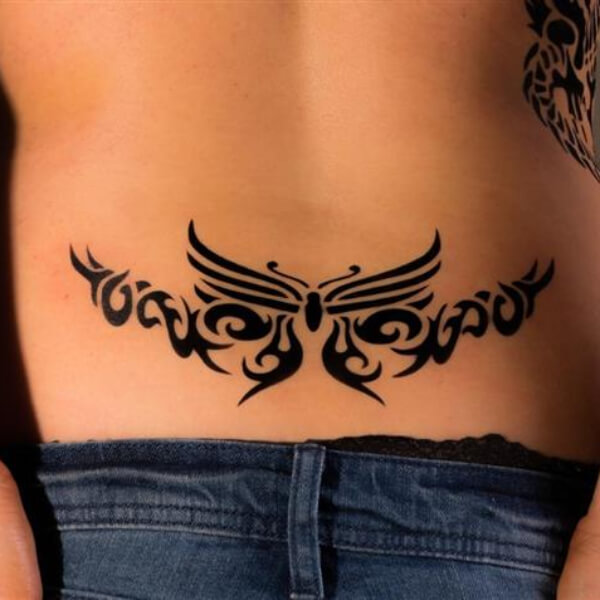 Tribal Tattoo on Lower Back