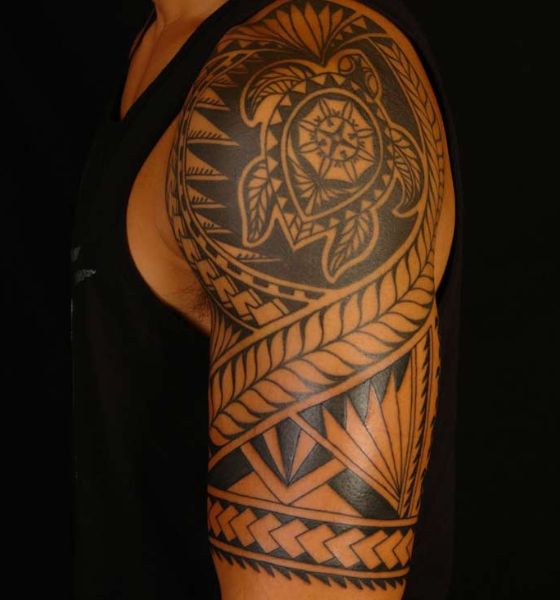 Tribal Turtle Tattoo Design