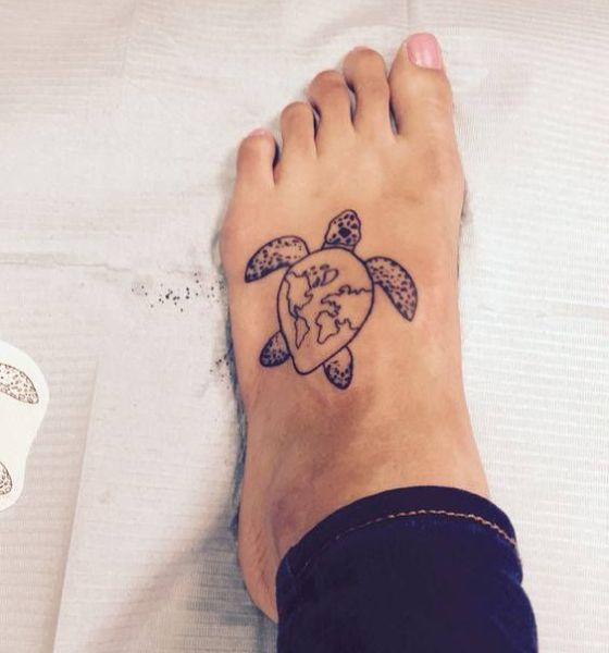 Turtle Tattoo on Foot