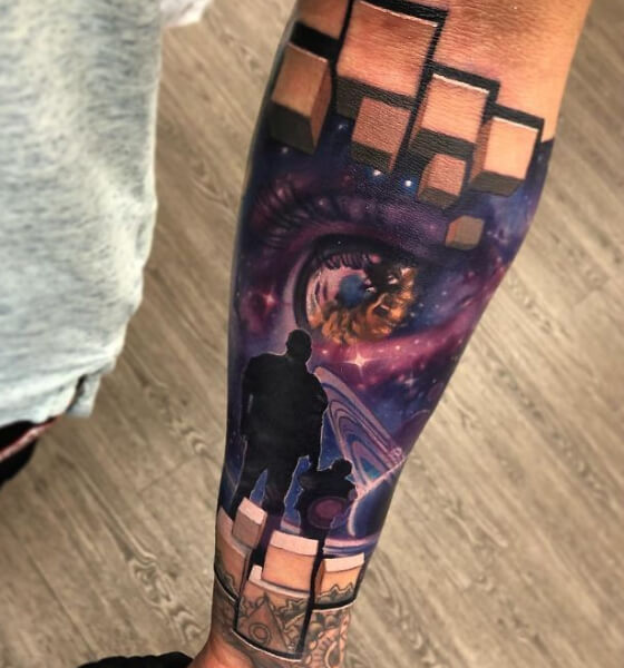 3D Galaxy Tattoo