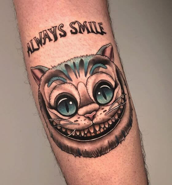 Always Smile Cat Tattoo