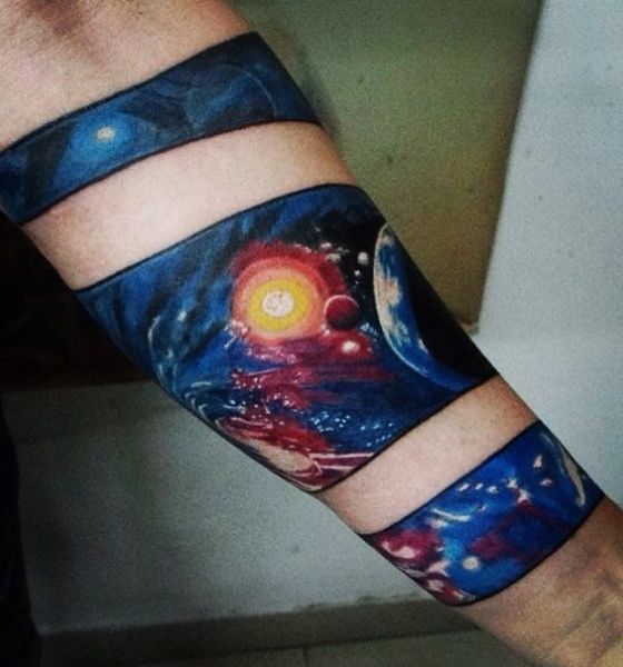 Armband Galaxy Tattoo Design