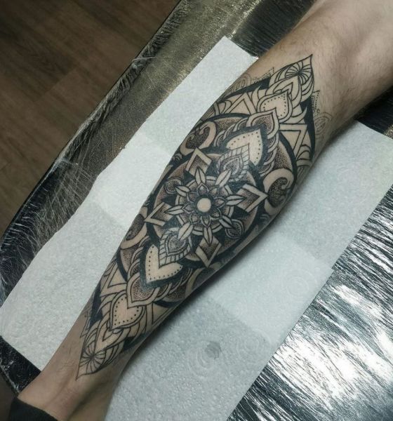 Best Calf Sleeve Tattoo Design