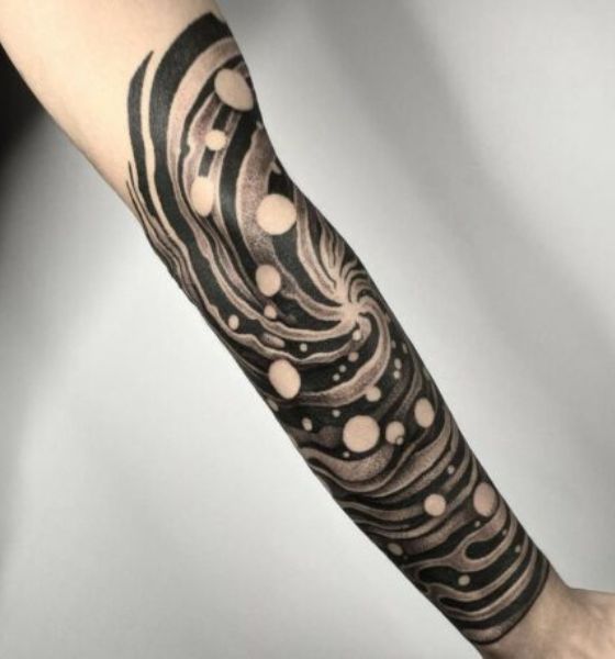 Best Galaxy Tattoo on Forearm