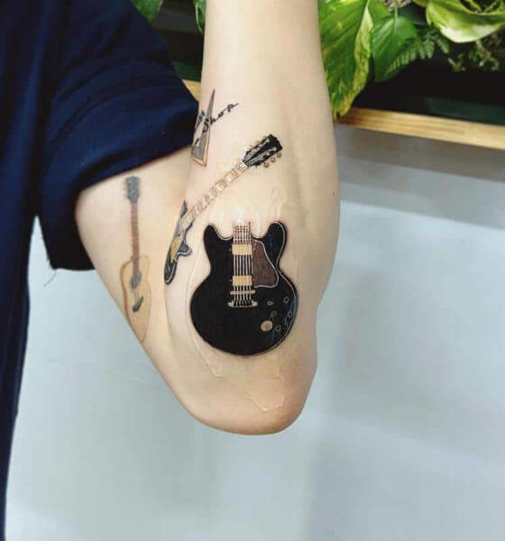 Best Guitar Tattoo Design