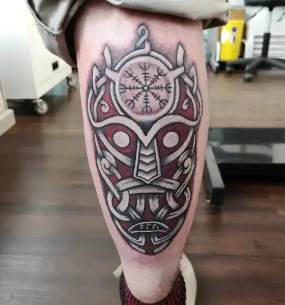 Best Tribal Tattoo Design on Calf