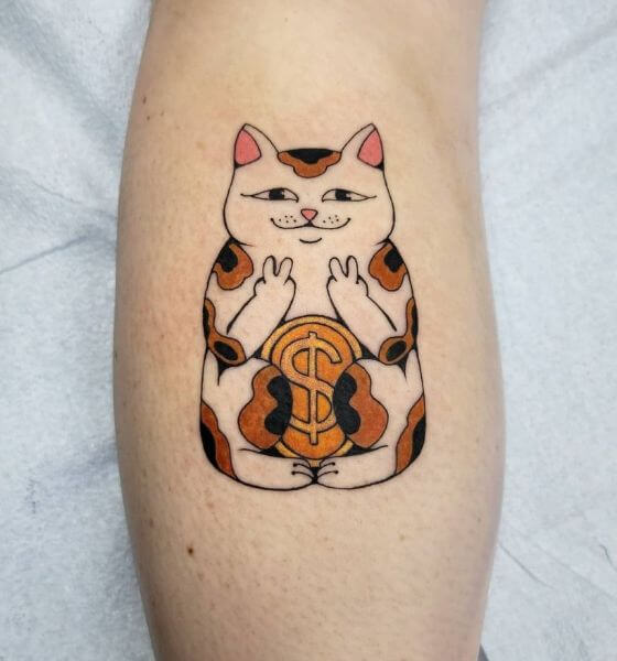 Cat Tattoo Designs for Girls