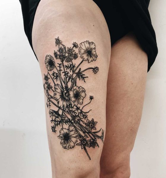 27 Gorgeous Birth Flower Tattoos that Youll Actually Wish Always