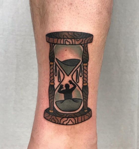 Creative Hourglass Tattoo