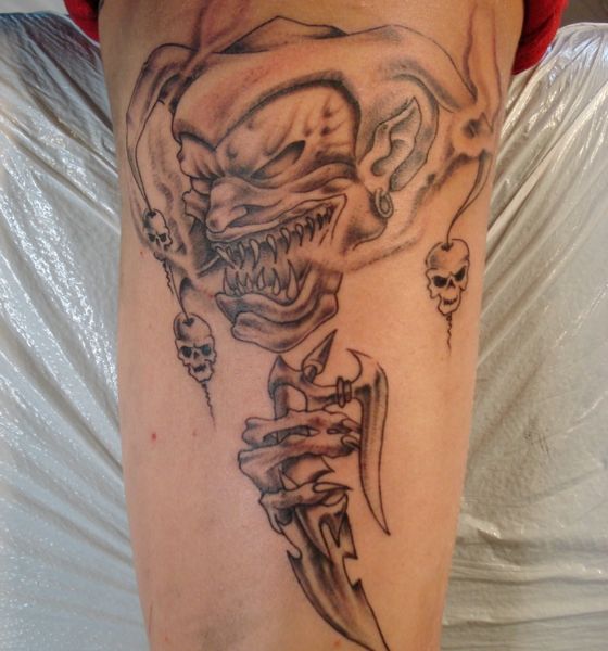 Evil Jester Joker Tattoo