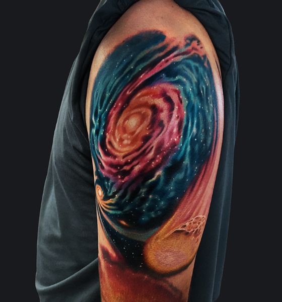 Galaxy Sleeve Tattoo Design