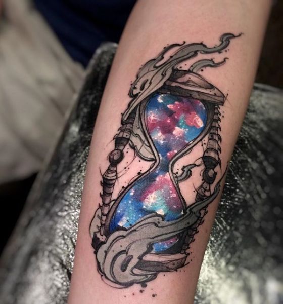 Hourglass Galaxy Tattoo