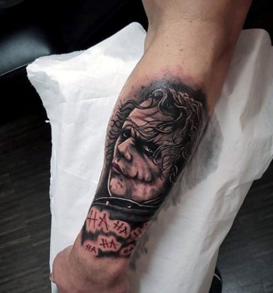 Joker Tattoo design with devil look