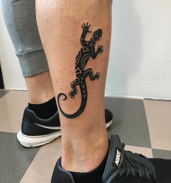 Lizard Calf Tattoo