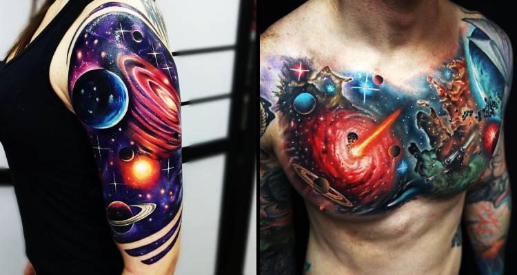 Most Attractive Galaxy Tattoo Designs