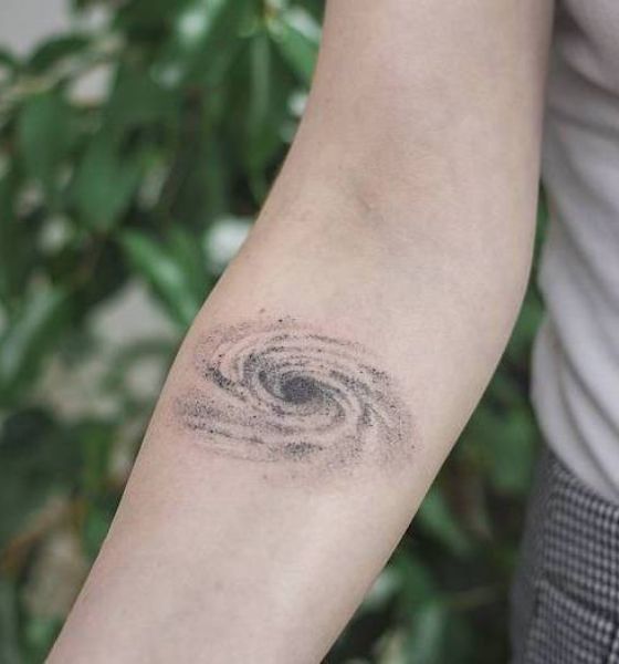 Simple Galaxy Tattoo Design