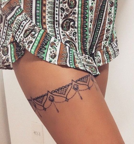 Simplistic Garter Tattoo Design