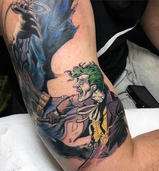 Tattoo Wipe Outz  Heres an incredible batman joker tattoo  collaboration done by harlankantner and teamwipeoutz tattooartist  tattoosbygonzo  Be sure to visit both of these artists pages for more  inspiring tattoos