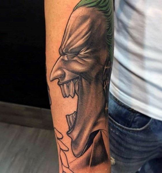 jocker's emotion tattoo