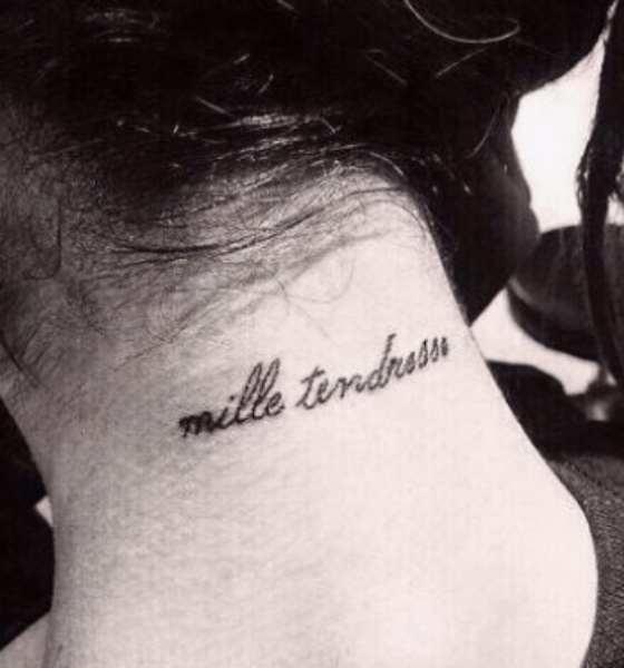 Ariana Grande Mille Tendresse Tattoo