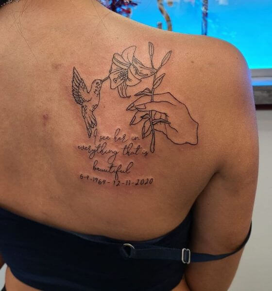 Back Memorial Tattoo Ideas