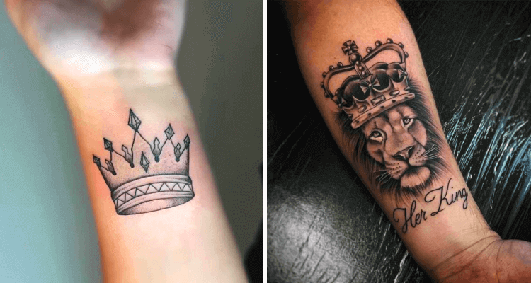 Crown tattoo design for men