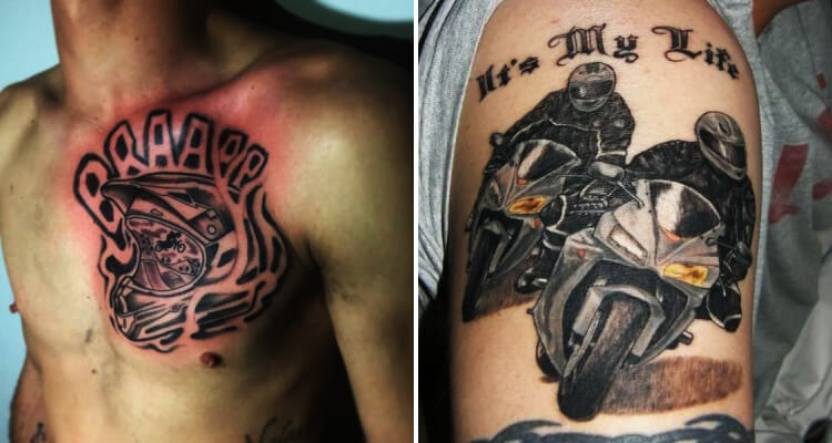 30 Top Biker Tattoo Ideas | Tattoos for Hardcore Bike Rider