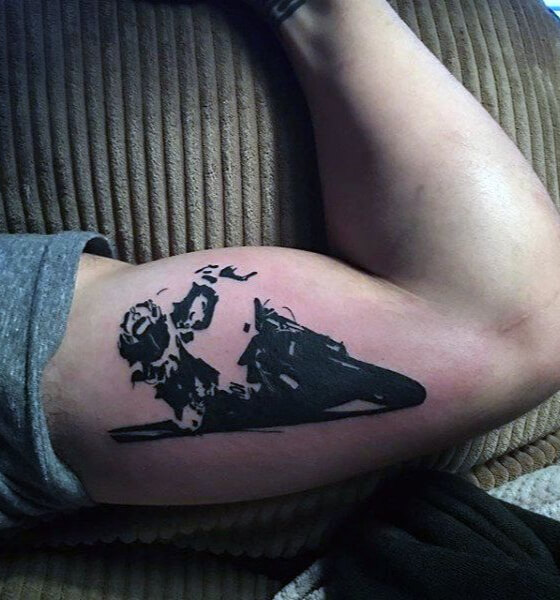 Biker Tattoo on Bicep