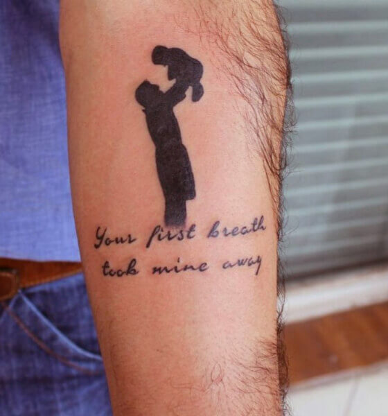 Black Memorial Arm Tattoo