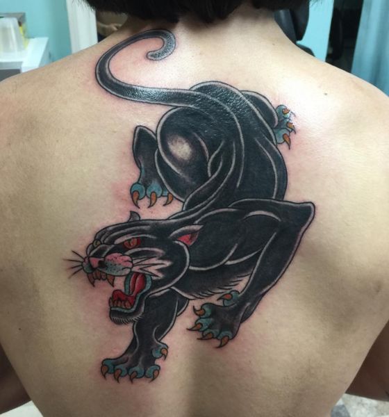 Black Panther Back Tattoo