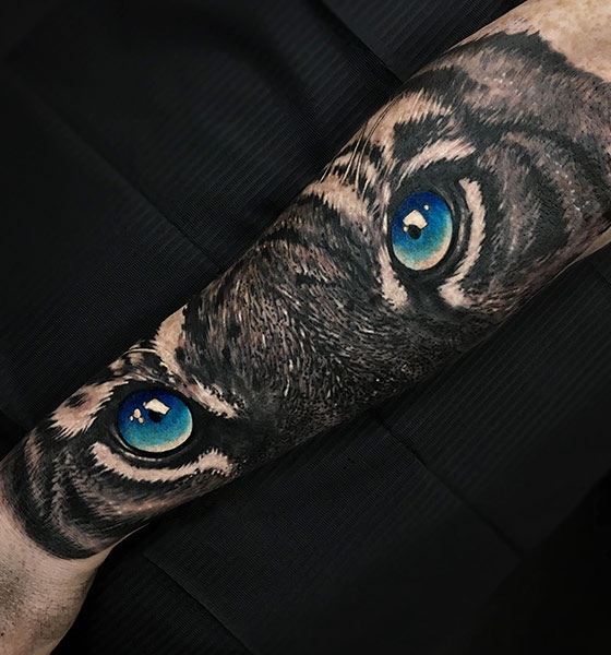 Black Panther Eye Tattoo