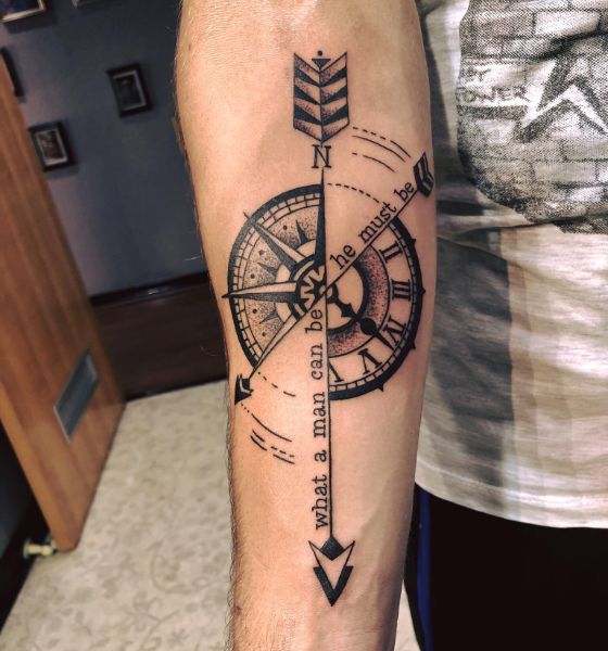 Significant And Unique Compass Tattoos Designs And Ideas