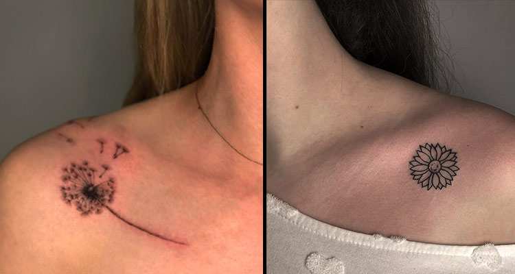 10 Collarbone Tattoos to Try this Summer