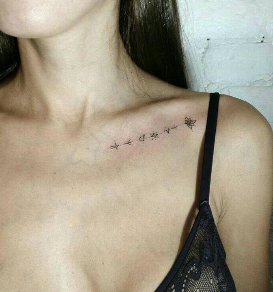 Collarbone Tattoo Design