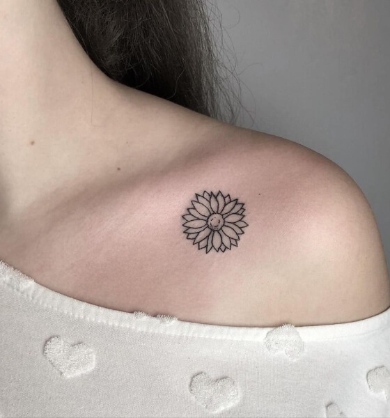 Collarbone Tattoo for Girls