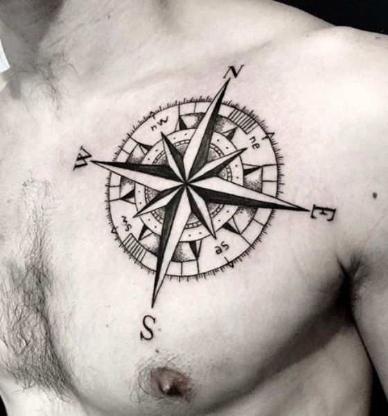 50 Stunning Compass Tattoo Design Ideas [Best of 2022] (2022)