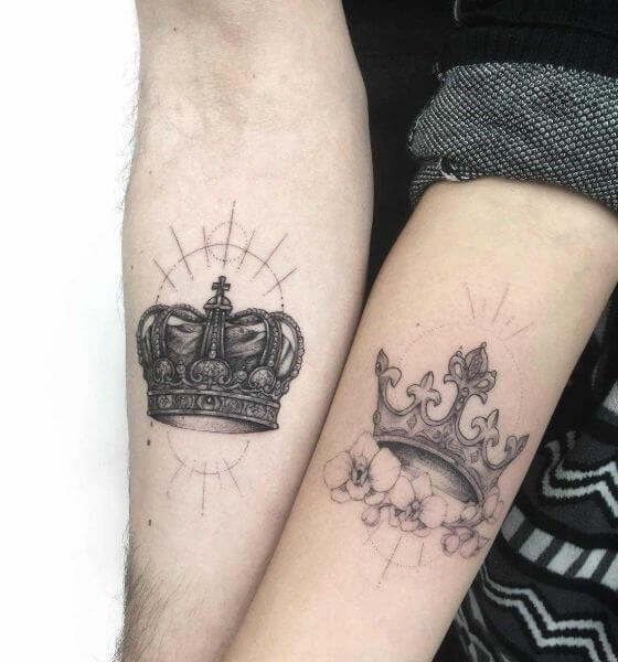 Crown Tattoo Designs on Hand