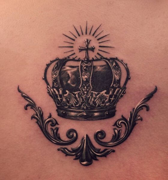 Crown with Ornaments Tattoo