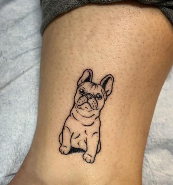 Dog Tattoo Outline