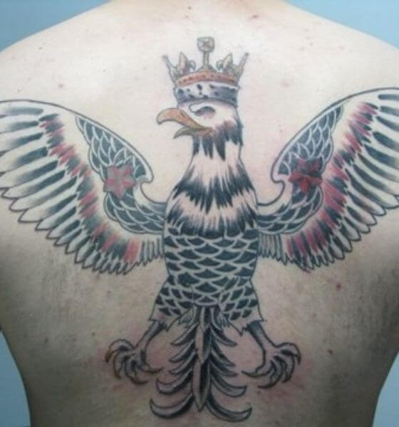 Eagle and Crown Tattoo for Men