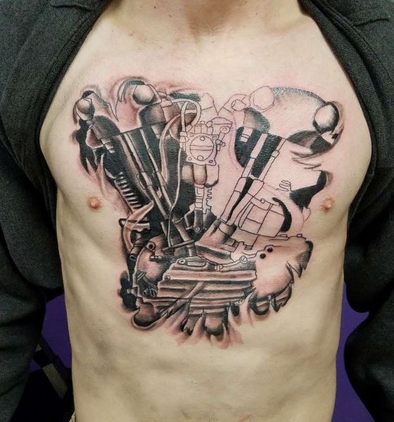 Knuckleheads Engine Tattoo