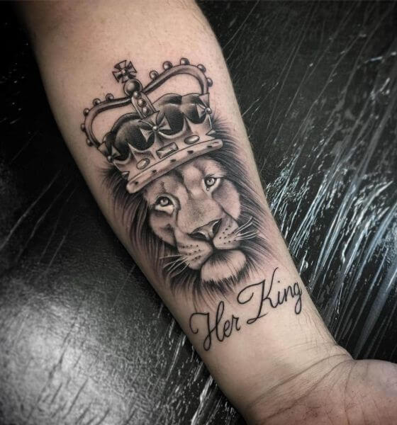 Lion Crown Tattoo