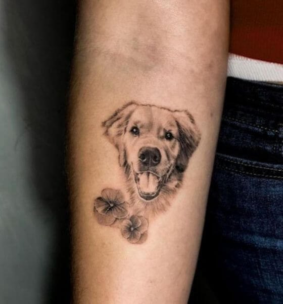 Memorial Tattoo of Pet