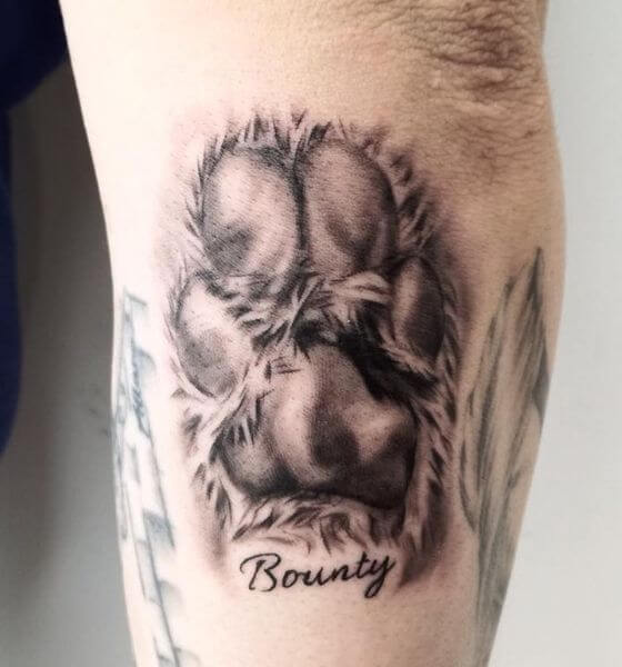 Paw Memorial Tattoo